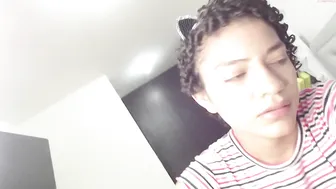 mila charming lady fucks herself with a rubber dick