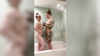 ava_austen cute brunette girl licks dildo