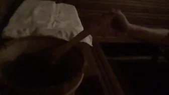 Reena cute bitch fucks pussy with phallus