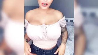 Gemma big ass blonde in stockings twisting her ass