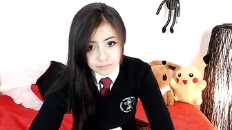 little_dinaone Chick with slack tits dancing in front of the camera