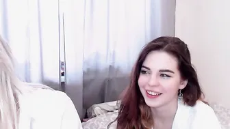 roni_eva openwork blonde erotically moving in front of the camera