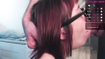 reqwerer red-headed scum dancing striptease