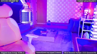 Kati3kat playful nipple fucking sex toys