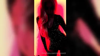 Long Mint puts on bra bitch