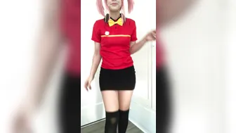 Indigo White  a duet of sluts plays with a rubber doll