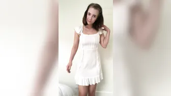 Indigo White  beautiful ballerina erotically undressed