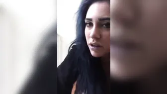 Indigo White  whore babe masturbates shaved pussy