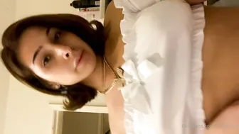 Alexa Scout girl with elastic milks having fun with sex toy