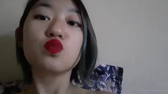 marythestrange busty chick caresses shaved pussy
