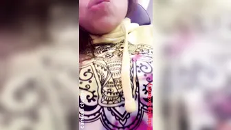 carmelaclutch classy chick strips and caresses her cunt