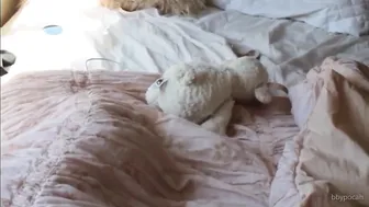 bbypocah gorgeous beast jumping on a dildo