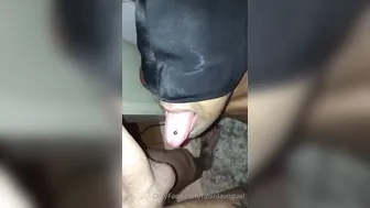 Fabiola onlyfans rebellious slut licks dildo