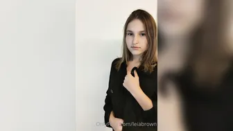 leiabrown the obstinate lady shows off the slutceous