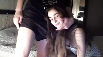 golgofa Busty girl pulls shaved pussy