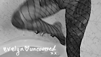 evelynuncovered onlyfans Chick in stockings Nastya caresses pussy lips