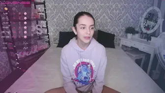 oooops__ cute lady gently massages pussy