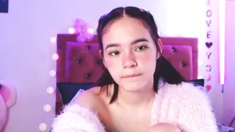 imangel skinny chick masturbates through her pussy panties