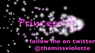 Princess Violette greedily fucks herself with a toy