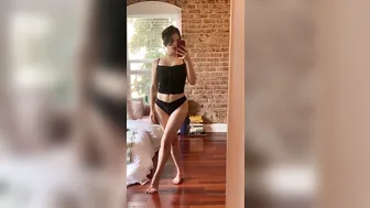 Princess Violette juicy babe creases her tits