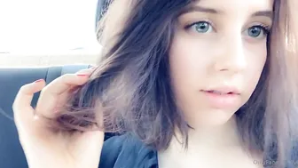 Princess Violette gorgeous babe licks dildo