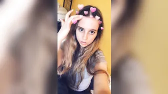 Princess Violette fluffy bitch with glasses masturbates pussy