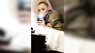 Luna Love naughty doll fucks herself with a phallus