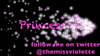 Princess Violette caresses gorgeous boobs