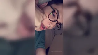 Tiffany Towers hot brunette girl gently masturbates cunt