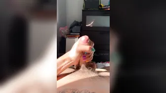 Tiffany Towers busty blonde masturbating with sex toys