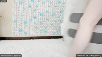 Kitty impressive babe fucks anus