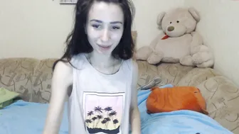 john_and_izabella Skinny nipple pulls pussy with fingers