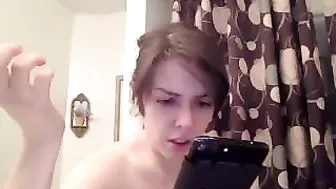 misocorny Russian female erotically undressed