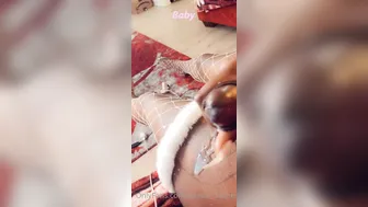 latavia dache  naughty fat lady is fondling saggy boobs