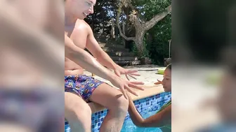 Emmanuelle Noire gorgeous model strips and pulls pussy