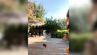 Emmanuelle Noire pretty chick fucks pussy with black dildo