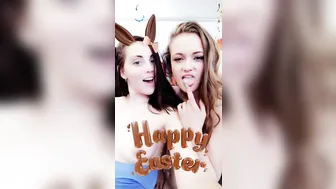 nickeyhuntsman  crazy girl caresses shaved pussy
