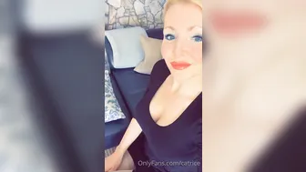 catrice with dildo relaxes her shaved vagina