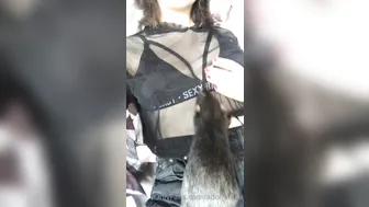 adolfxnika gorgeous chick caresses shaved cunt