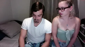 jamesandtiff hot slut caresses big tits