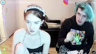 dominiquemystique bitch with big tits rides vagina toy