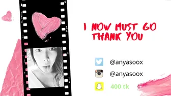 anyasoo fucks her pussy