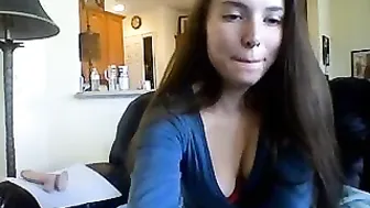 tinytatertot caresses gorgeous boobs