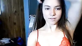 tinytatertot beautiful woman jerks off pussy