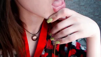 qurama blonde slut caresses shaved cunt