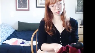 bushonfire dark haired woman masturbates with sex toys