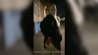 TS Sally onlyfans in a new apartment shows a striptease