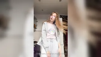 Young Goddes onlyfans bitch undresses erotically
