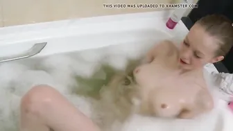 showed her holes in the bathroom