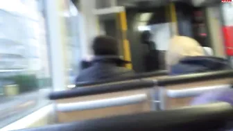 Fingering dick in the subway in public